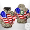 MLB Oakland Athletics US Flag Camo Veteran Pullover Hoodie