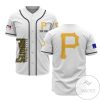 MLB Pittsburgh Pirates Custom Name White Baseball Jersey