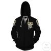 MLB Pittsburgh Pirates Skull Black Zip Up Hoodie