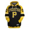 MLB Pittsburgh Pirates Custom Name Number Black Pullover Hoodie