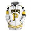 MLB Pittsburgh Pirates Custom Name Number White Zip Up Hoodie