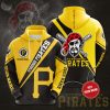MLB Pittsburgh Pirates Custom Name Gold Black Logo Pullover Hoodie