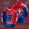 MLB Philadelphia Phillies Red Split Pullover Hoodie