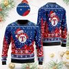 MLB Texas Rangers Custom Name Santa Claus Hat Ho Ho Ho Sweater