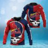 MLB St. Louis Cardinals Skull Red Pullover Hoodie