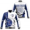 MLB Toronto Blue Jays Custom Name Number Blue White Baseball Jacket