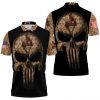 MLB St. Louis Cardinals Camouflage Skull American Flag Polo Shirt