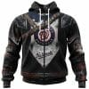 MLB Washington Nationals Custom Name Number Warriors Zip Up Hoodie