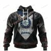 MLB Seattle Mariners Custom Name Number Warriors Pullover Hoodie