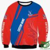 Crystal Palace FC Custom Name Red Blue Sweatshirt