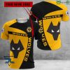 Wolverhampton Wanderers FC Custom Name Logo T-Shirt