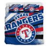 MLB Texas Rangers Colorful Shine Amazing Bedding Set
