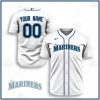 MLB Seattle Mariners Custom Name Number White Home Baseball Jersey