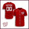 MLB Washington Nationals Custom Name Number Red Alternate Baseball Jersey