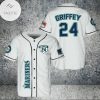 MLB Seattle Mariners Ken Griffey White Baseball Jersey