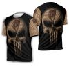 MLB Washington Nationals Camouflage Skull American Flag T-Shirt