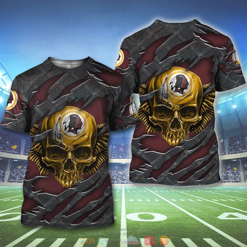 NFL Washington Redskins Wings Skull T-Shirt NFL Washington Redskins Wings Skull T-Shirt