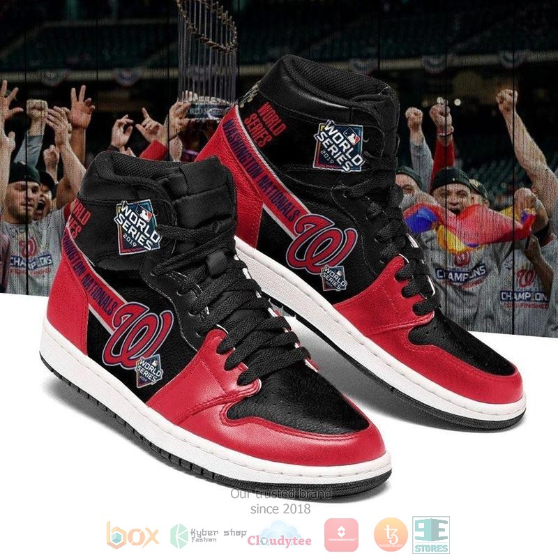 MLB Washington Nationals Air Jordan 1 High Sneakers V1 MLB Washington Nationals Air Jordan 1 High Sneakers V1