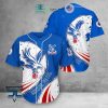 Crystal Palace FC White Blue Logo Baseball Jersey