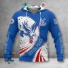 Crystal Palace FC White Blue Logo Pullover Hoodie