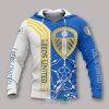 Leeds United Blue With Yellow Stripes Pullover Hoodie