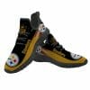 NFL Pittsburgh Steelers Black Golden Curve Reze Sneakers