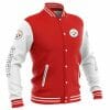 NFL Pittsburgh Steelers Red White Baseball Jacket