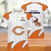 NFL Chicago Bears White Orange Verion Polo Shirt