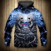 NFL Buffalo Bills Skull Stone Fighting Pullover Hoodie