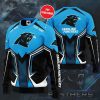 NFL Carolina Panthers Custom Name Blue Black Sweatshirt
