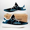 NFL Carolina Panthers Black Blue Yeezy Boost Sneakers