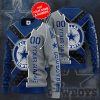 NFL Dallas Cowboys Custom Name Number Grey Blue Black Star Sweatshirt