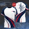 NFL New England Patriots Custom Name White Navy T-Shirt