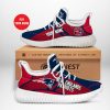 NFL New England Patriots Red Dark Blue Stripes Reze Sneakers