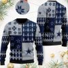 NFL Dallas Cowboys Snow Flower Tree Ugly Christmas Sweater