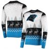 NFL Carolina Panthers White Blue Ugly Christmas Sweater