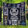 NFL Dallas Cowboys Damn Right Iam A Fan Quilt Blanket