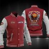 NFL Seattle Seahawks Red Skull Harley Davidson Baseball Jacket