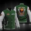 NFL Seattle Seahawks Green Skull Harley Davidson Baseball Jacket
