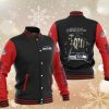 NFL Seattle Seahawks Black Red Skull Baseball Jacket