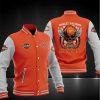 NFL Chicago Bears Orange Grey Harley DavidSon Baseball Jacket