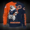 NFL Chicago Bears Orange Dark Blue Perfect Design Sweatshirt