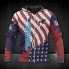 NFL Carolina Panthers American Flag Zip Up Hoodie