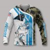 NFL Carolina Panthers White Blue Camo Zip Up Hoodie