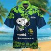NFL Seattle Seahawks Navy Green Snoopy Hawaiian Shirt