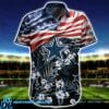 NFL Dallas Cowboys American Flag Flower Hawaiian Shirt