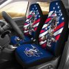 NFL New England Patriots Navy Blue Pattern Car Seat Covers