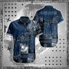 NFL Dallas Cowboys Dark Blue Skull Hawaiian Shirt