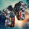 NFL Chicago Bears White Flower In Stars Night Hawaiian Shirt