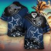 NFL Dallas Cowboys Highlight Logo Grey Hawaiian Shirt